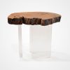 Bahia Pequi & Acrylic Side Table - Image 4