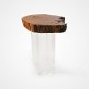 Bahia Pequi & Acrylic Side Table - Image 5