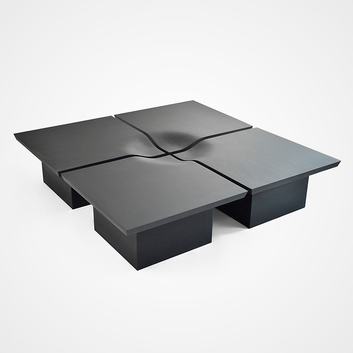 Black Contemporary Coffee Table Rotsen Furniture