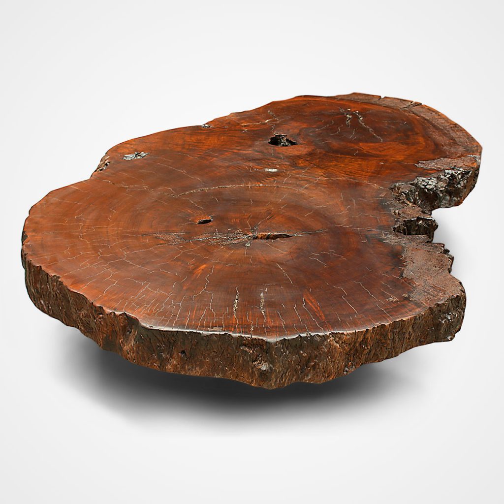 Imbuia Wood Slice Coffee Table Rotsen Furniture