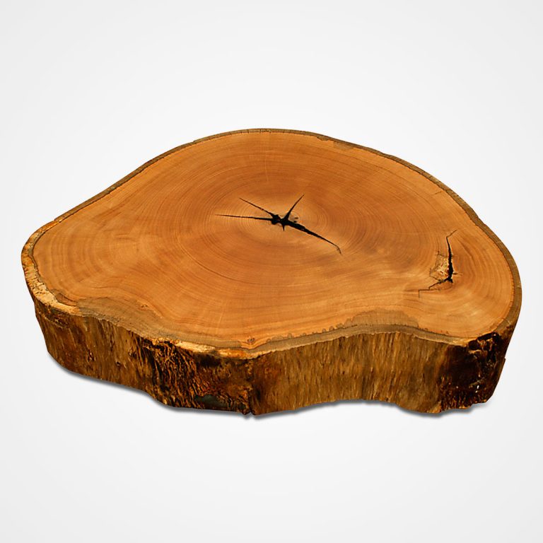 Cilindro Log Coffee Table Glass Top Rotsen Furniture